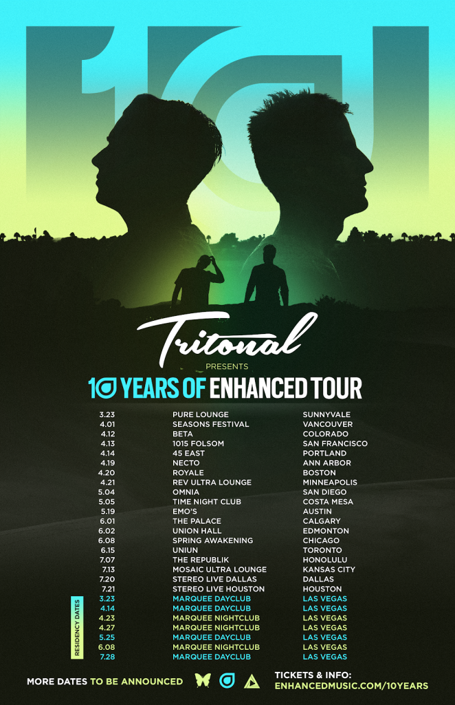Tritonal announces "10 Years of Enhanced" tour