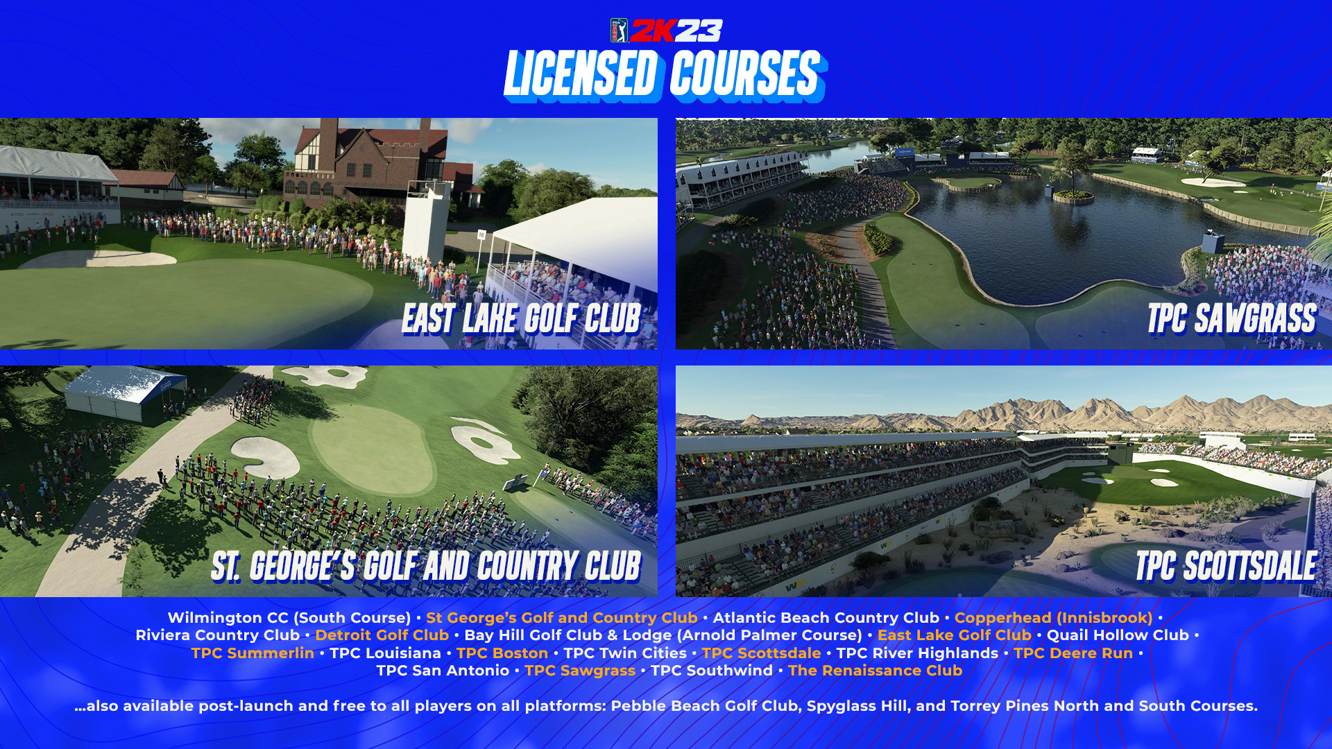 PGA TOUR® 2K23 Reveals Full List of Licensed Courses rickyleepotts
