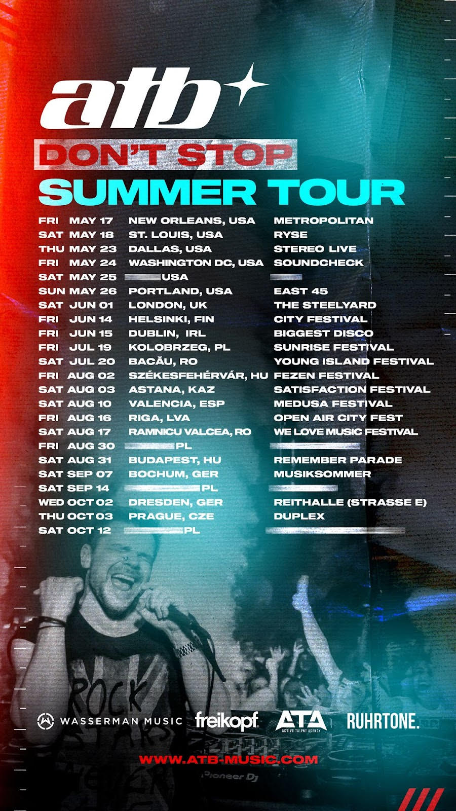 "DON'T STOP" SUMMER TOUR