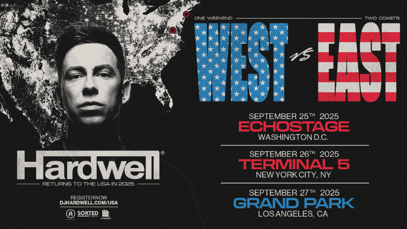 Hardwell announces three city US tour this September!